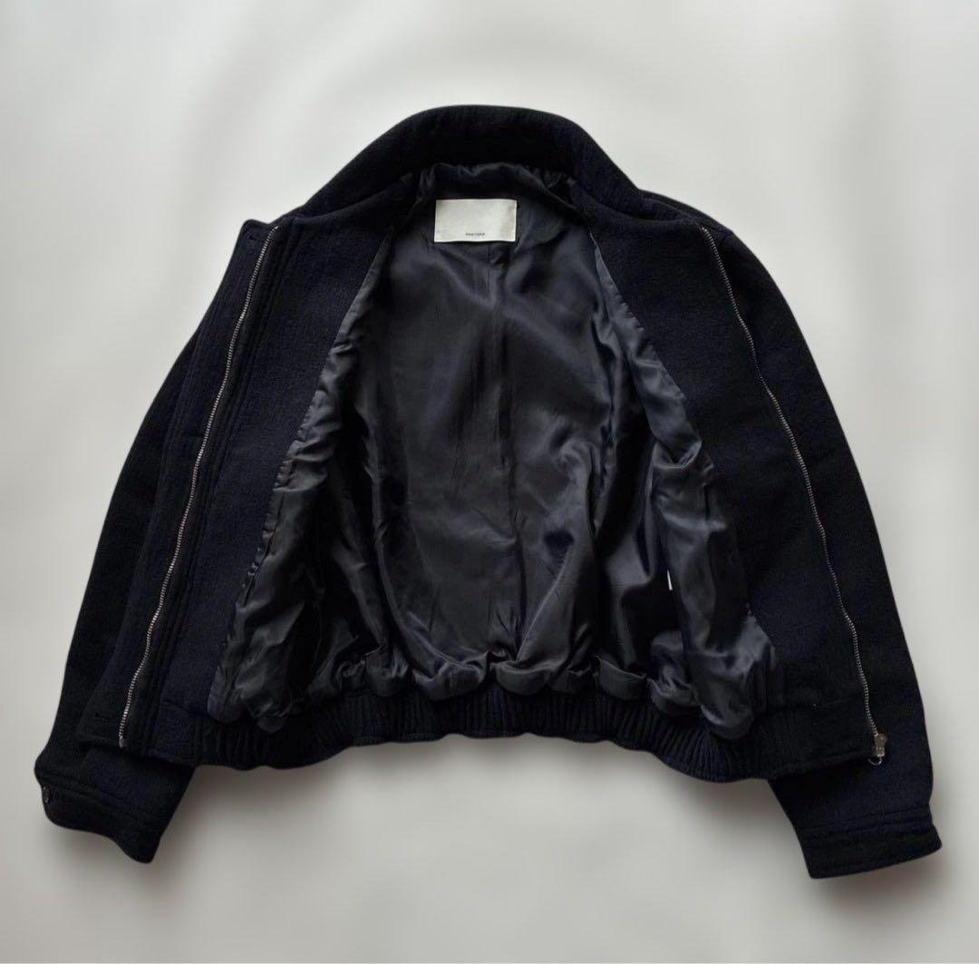 【美品】OHOTORO Mannish Wool Blouson ネイビー