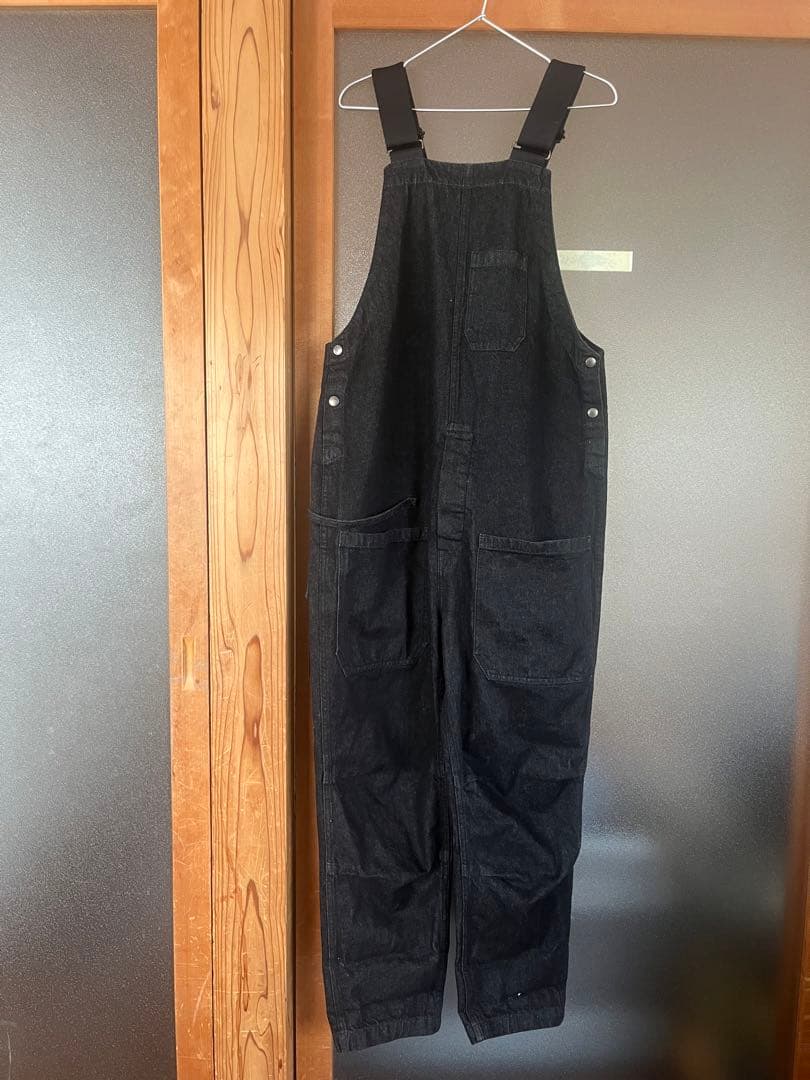 johnbull ×キノシタショウテン　ファーマーサロペット　ブラックデニム