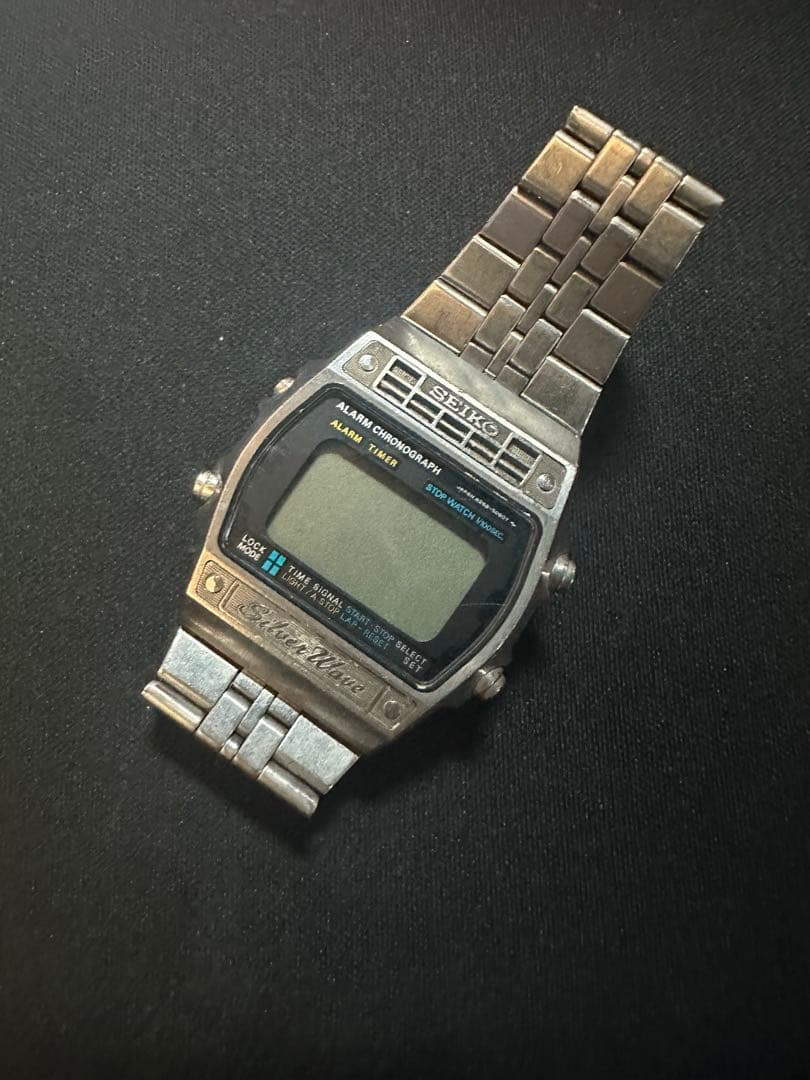 セイコー シルバーウェーブデジタル腕時計 ステンレス