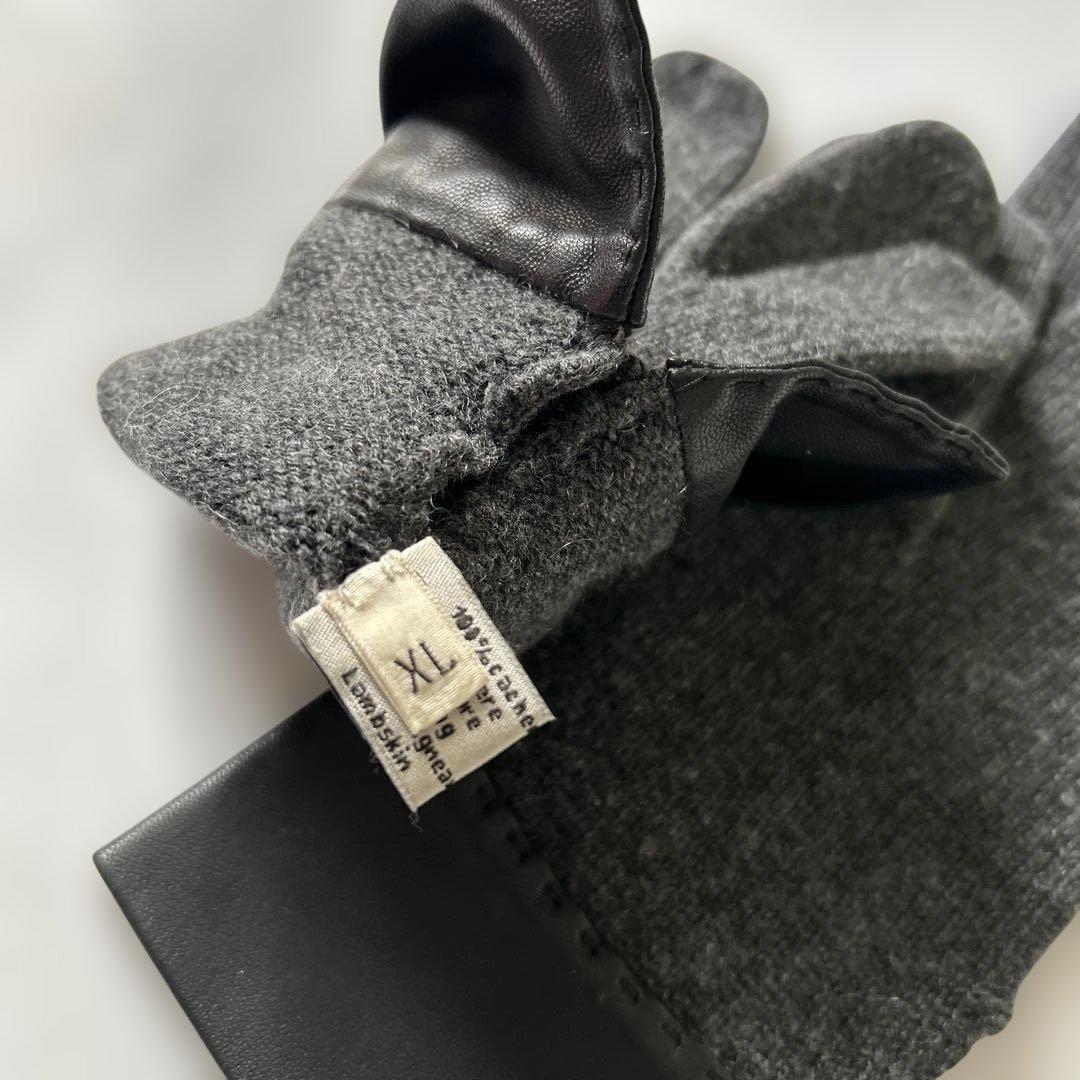 【HERMES】カシミヤグローブ XL