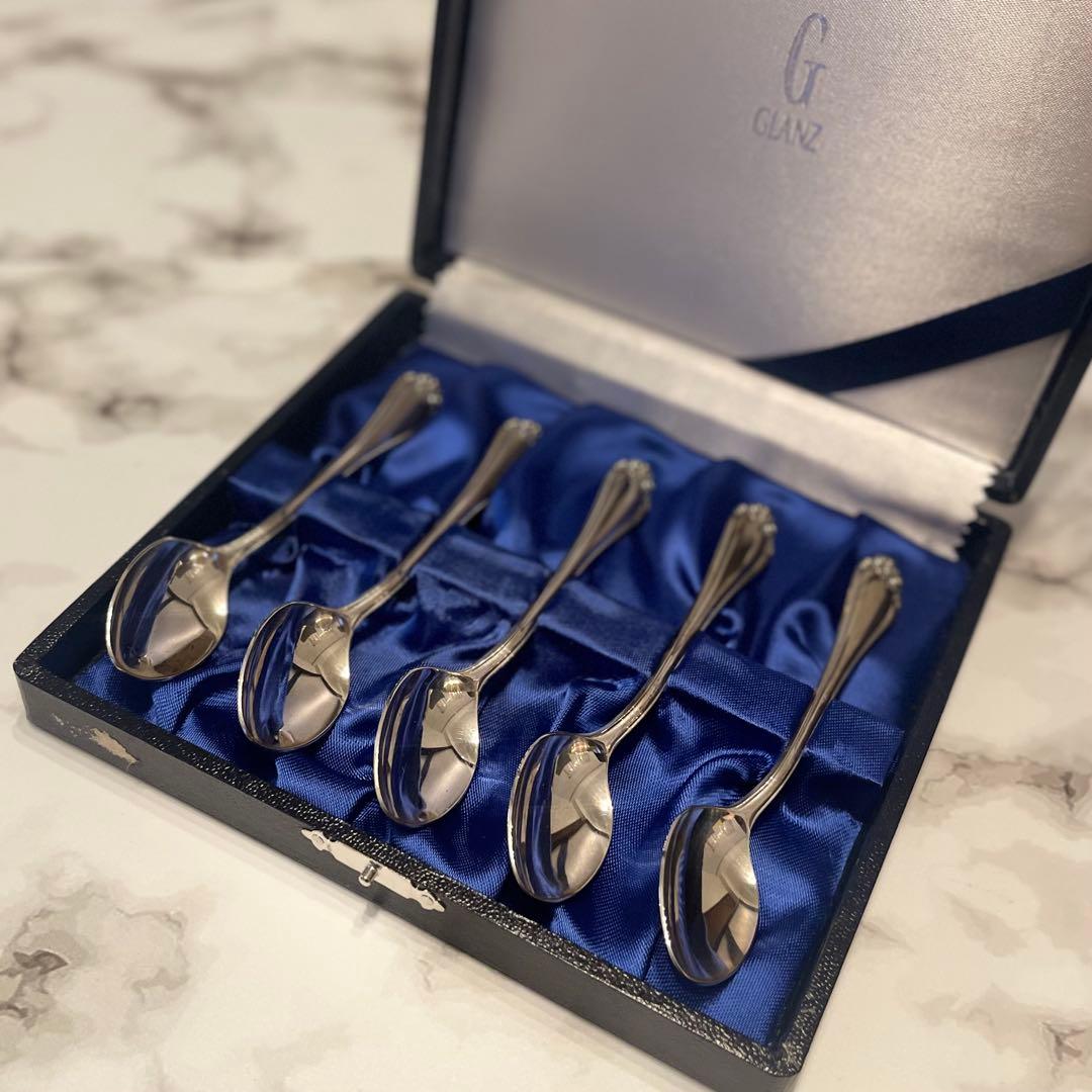 GLANZ シルバー925 スプーン5本セット　銀製