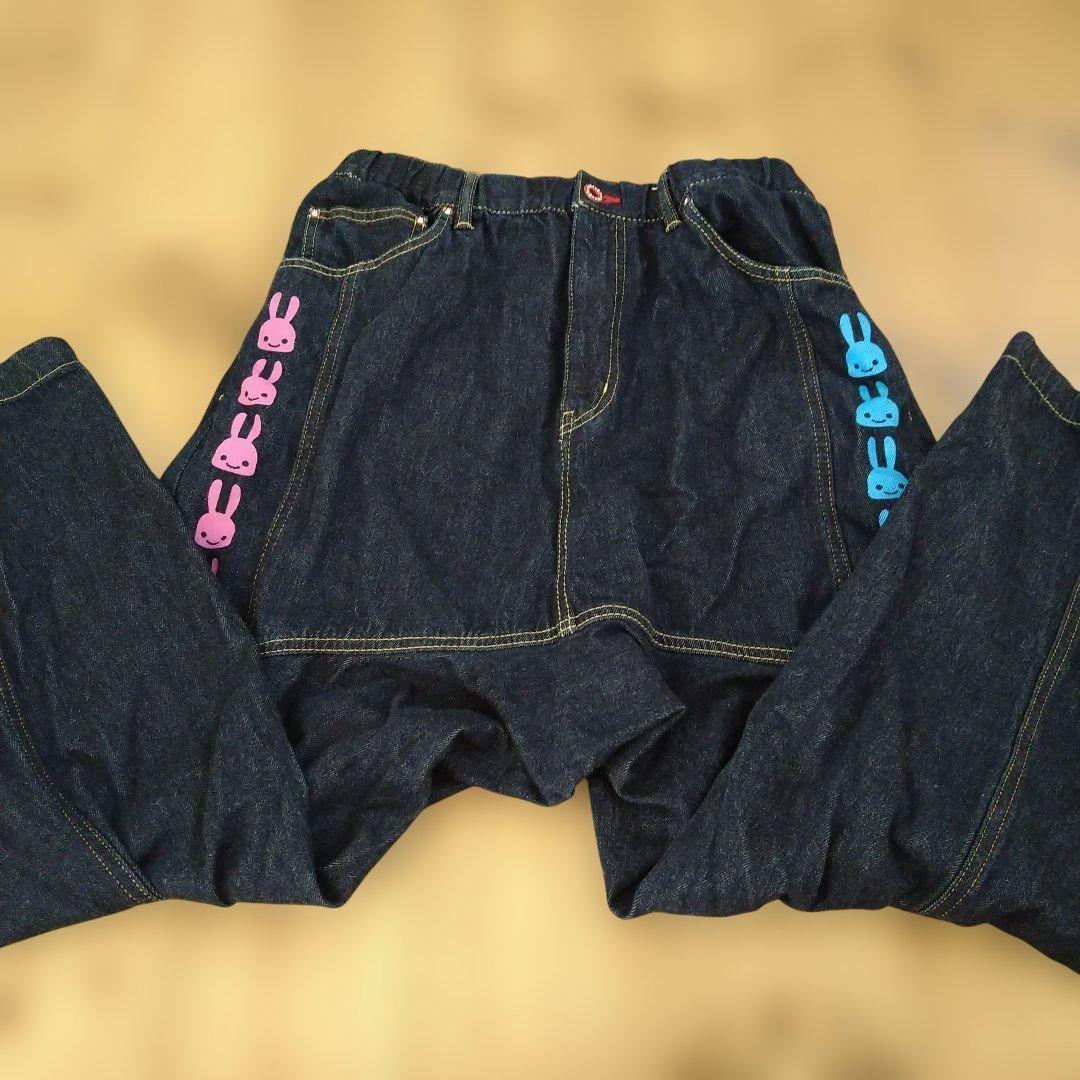 最終価格　CUNE　キューン　ウサギたくさんのデニムサルエルパンツ　М