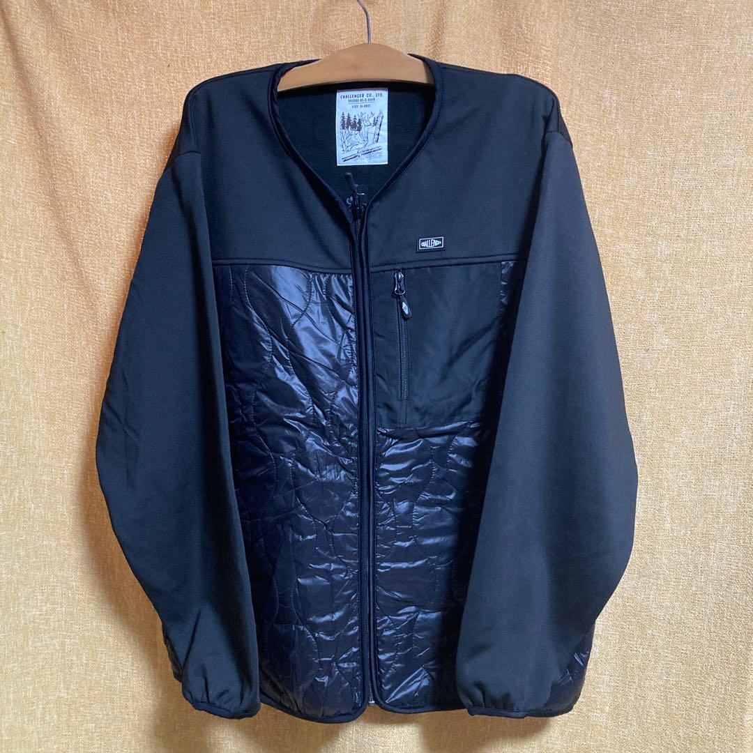 CHALLENGER チャレンジャー ノーカラージャケット ブラックXL