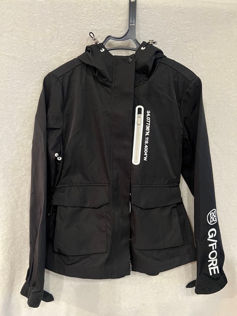 G/FORE ブラック フード付きジャケット