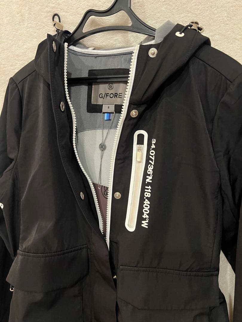 G/FORE ブラック フード付きジャケット