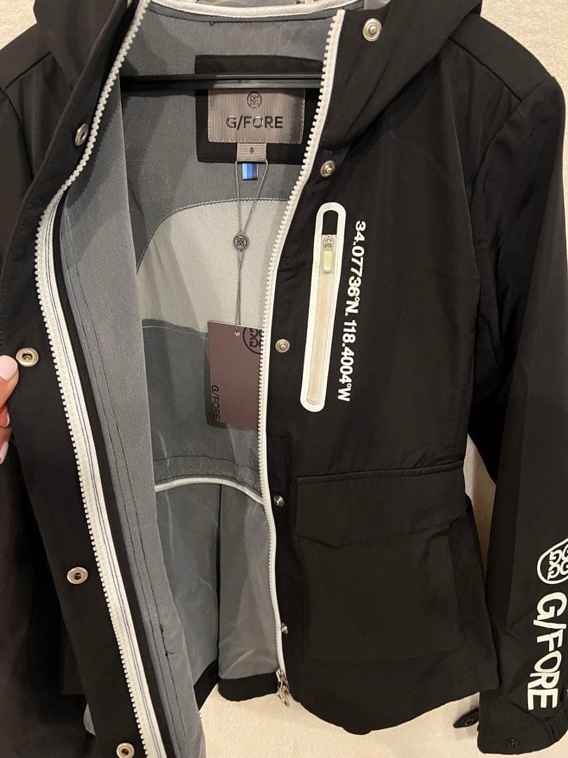 G/FORE ブラック フード付きジャケット