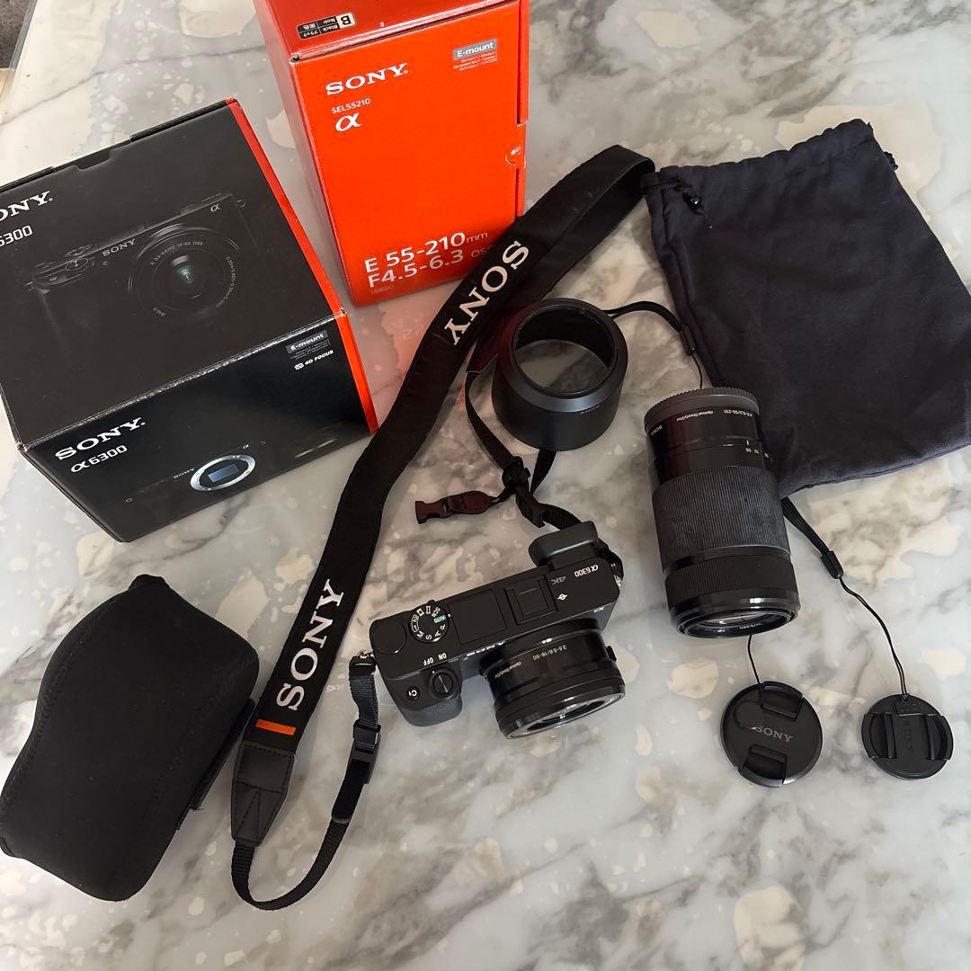 Sony α6300（E 16-50mm、E 55-210m）