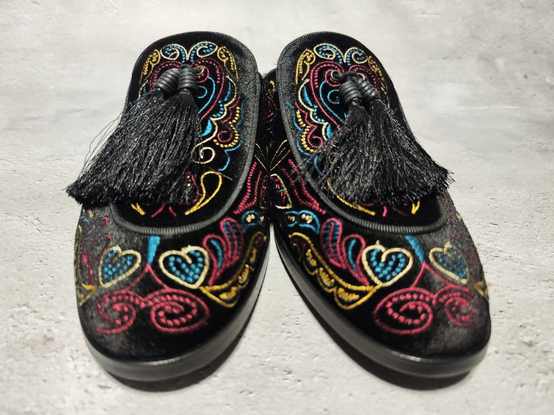 ANGELO RUFFO タッセルミュール　新品同様