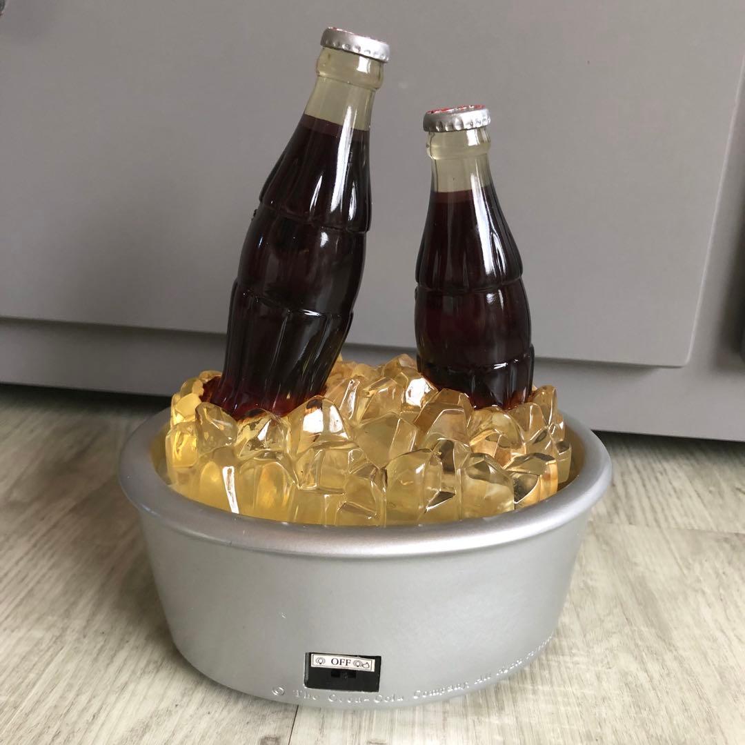 アメリカUSAビンテージコカコーラボトル2本クーラーボックスディスプレイ置物