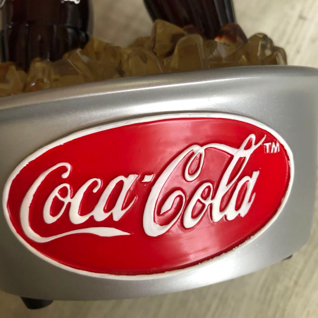 アメリカUSAビンテージコカコーラボトル2本クーラーボックスディスプレイ置物