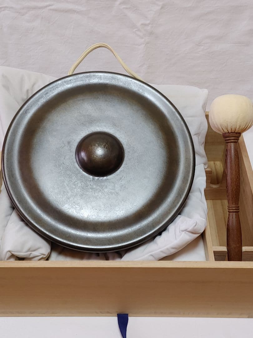 砂張銅鑼　般若勘渓作