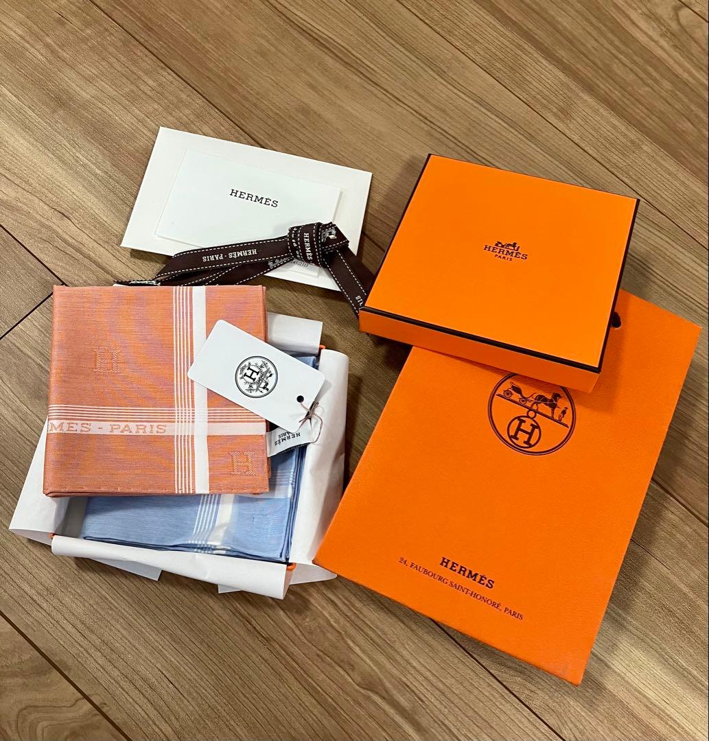 HERMES エルメス ハンカチ 2枚セット