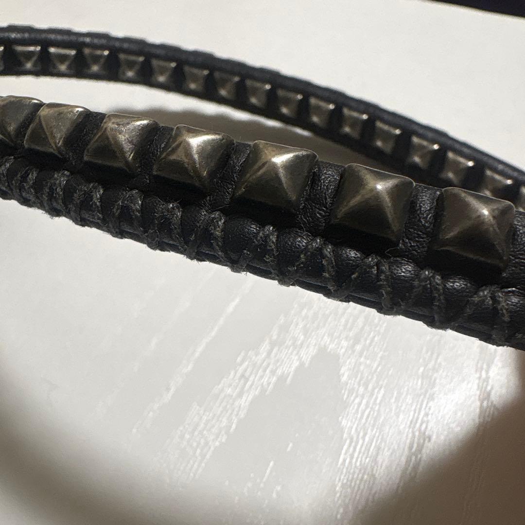 CALEE ウォレットチェーン スタッズ付き