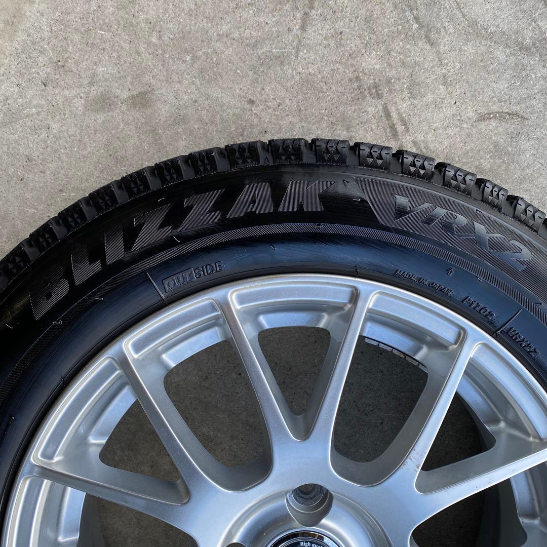 中古バリ溝ブリヂストンスタッドレスセット175/65R15 アクア、ヴィッツ