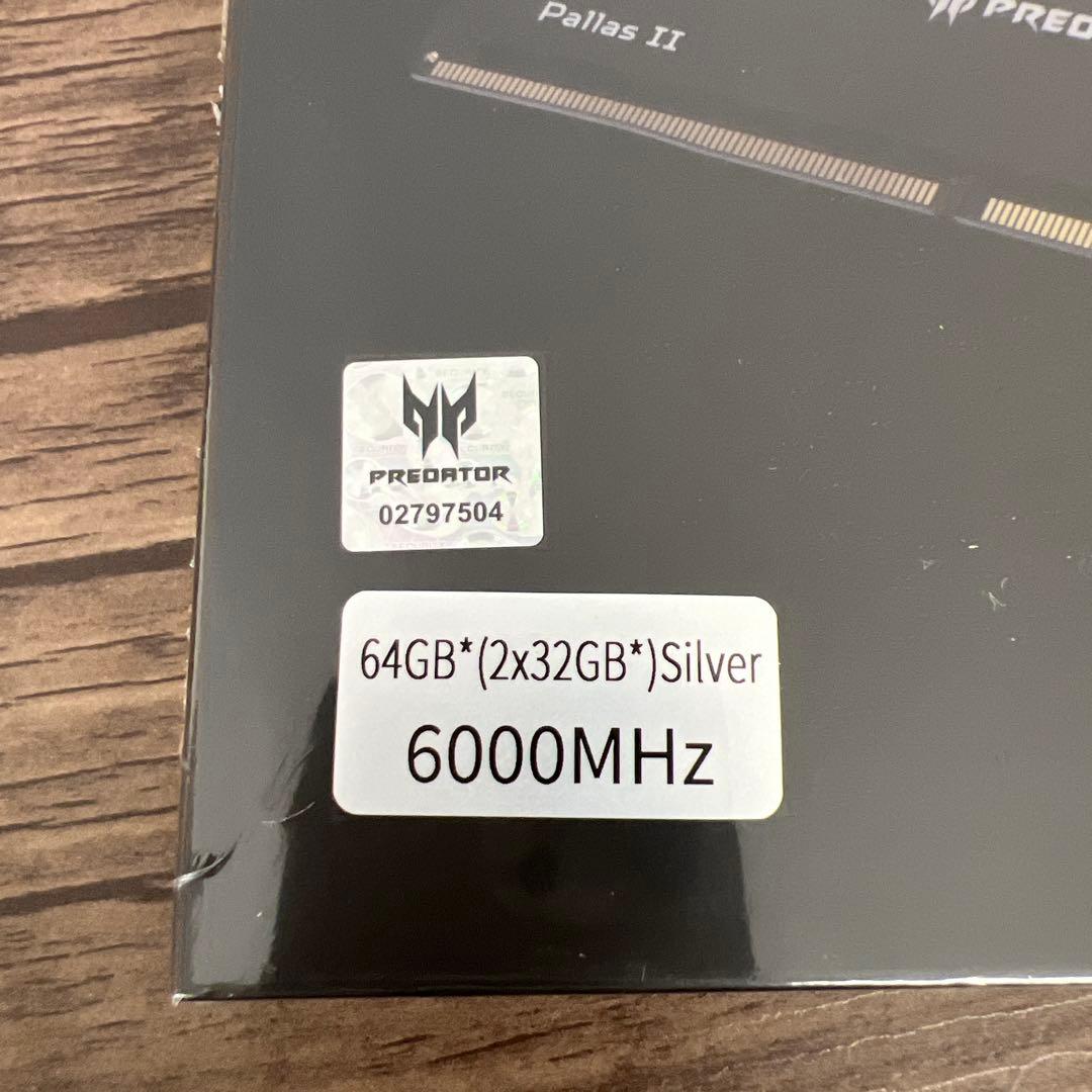 メモリー 12559 AcerPredatorPallas II DDR5 32GBx2
