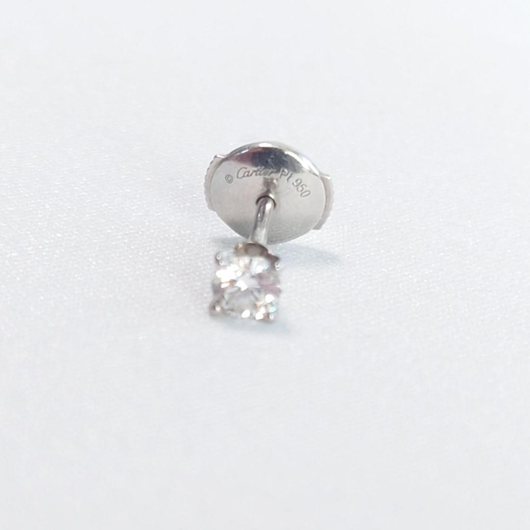 【美品】カルティエ ソリテール ダイヤモンド ピアス 片耳用 5694
