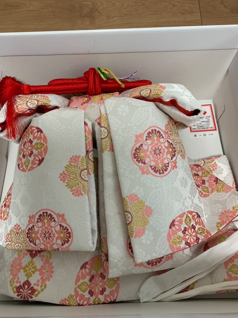 7歳　結び帯　大寸　西陣おくむら