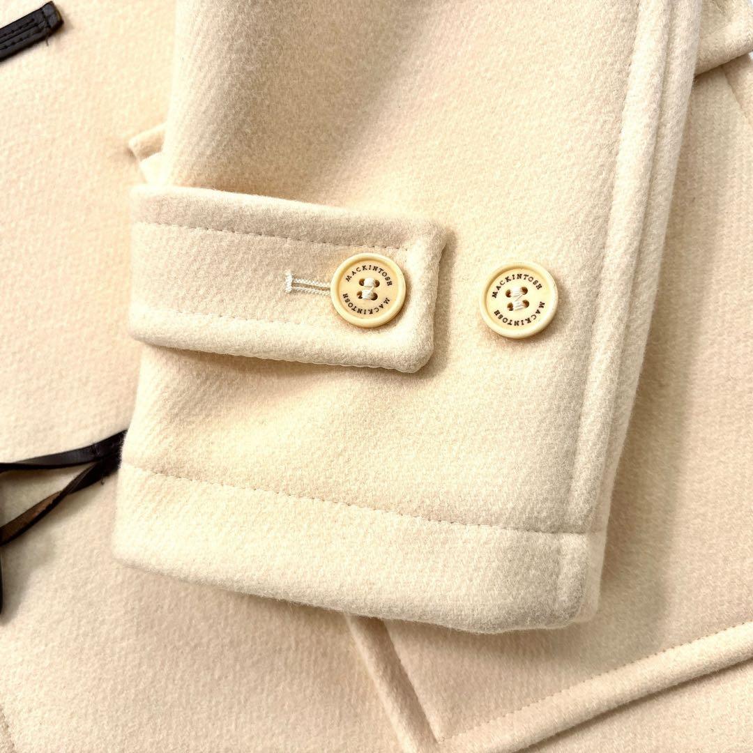 【未使用級　極美品】マッキントッシュ メルトン ダッフルコート 42 ホワイト