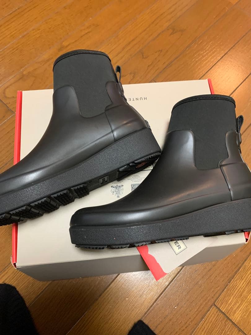 ハンター　ウーマンズコマンドチェルシーブーツ　ブラック24cm