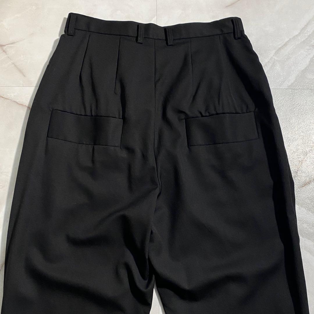 A16474 美品 ドゥルカマラ よそいきオーバータックパンツ サルエル 黒 0