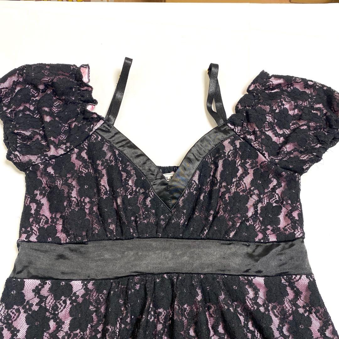 [ALBINA by GOLDS ]レーストップス　ピンク 黒　平成ギャル 希少