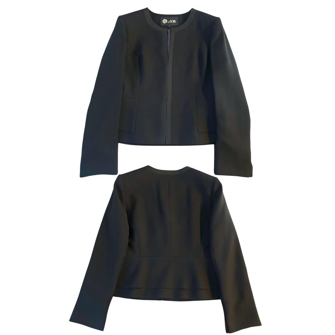 【新品タグ付】 東京ソワール ブラックフォーマル セットアップ ワンピース Ｓ