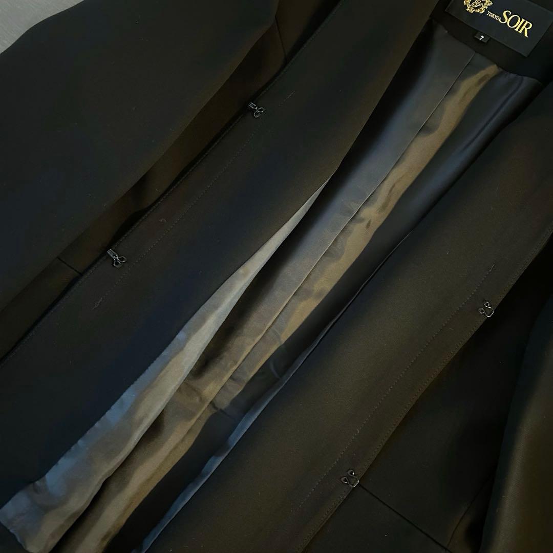 【新品タグ付】 東京ソワール ブラックフォーマル セットアップ ワンピース Ｓ