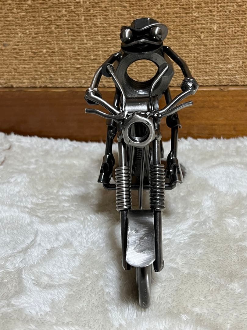 カエル　メタルクラフト　音楽隊　メタルアート　バイク