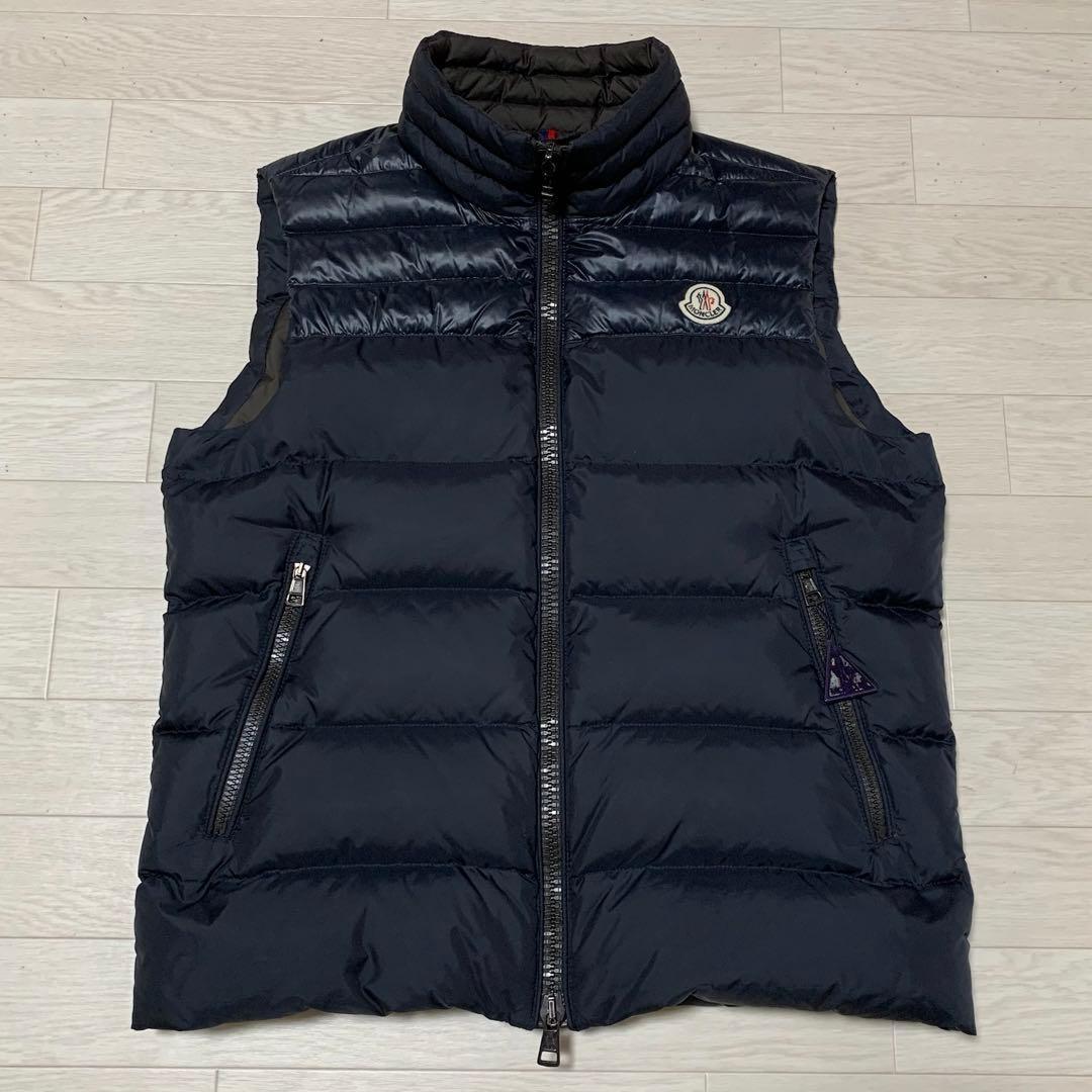 鑑定済★ モンクレール　 DUPRES ダウンベスト　2 ネイビー　5D98