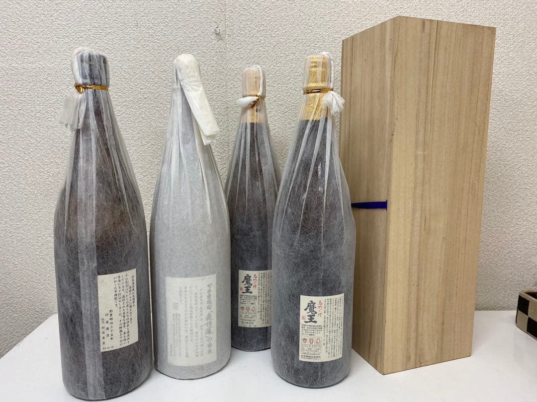 3-1814 森伊蔵　村尾　魔王（2本）3Mプレミアム焼酎　1.8L 計4本