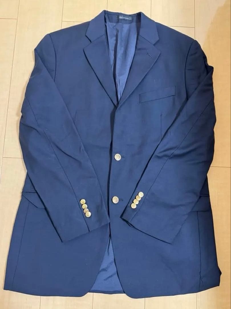【美品】Ralph Lauren 紺ブレ カナダ製 ウール100%