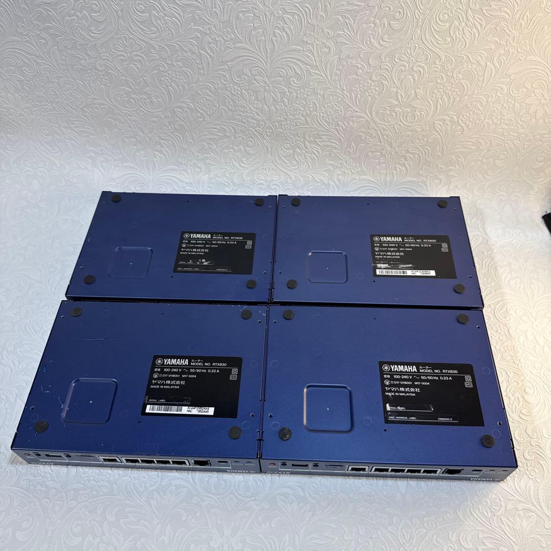 m④YAMAHA RTX830 ギガアクセス VPN ルーター 4台動作品