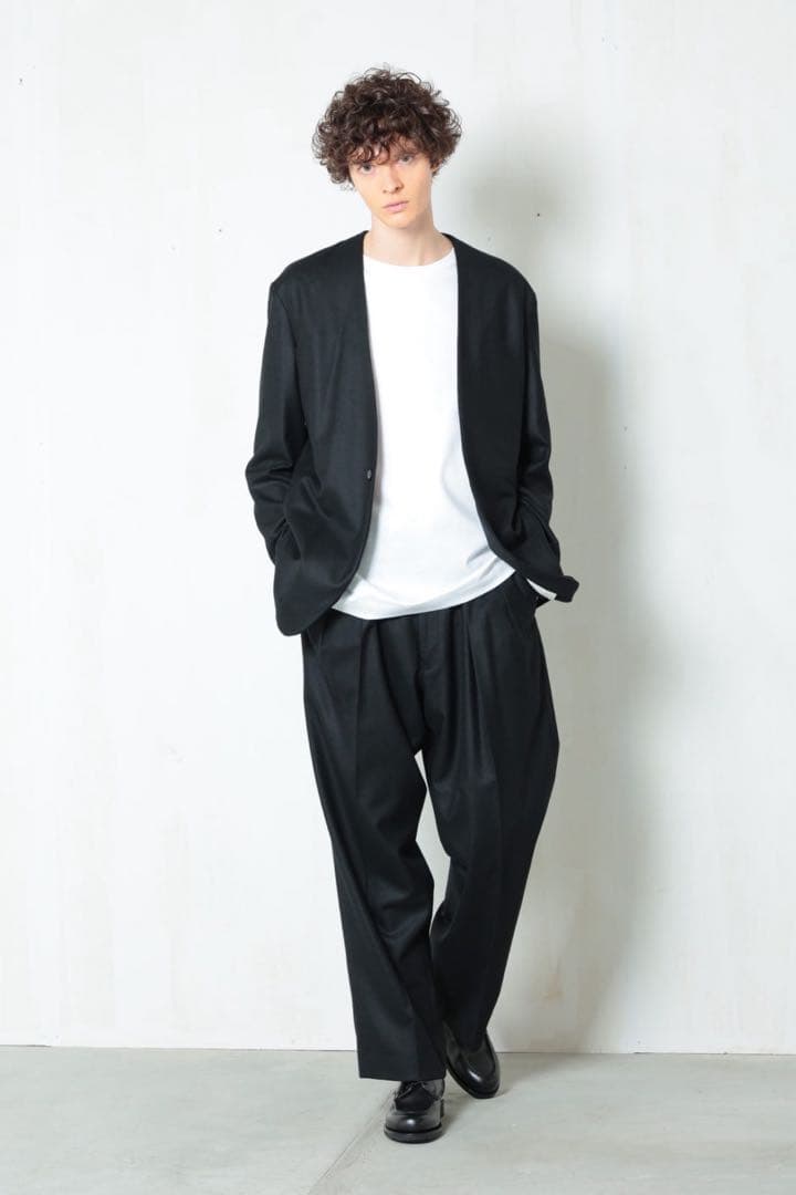 MB ハイエンド尾州ウール クラシックノーカラージャケット Mサイズ