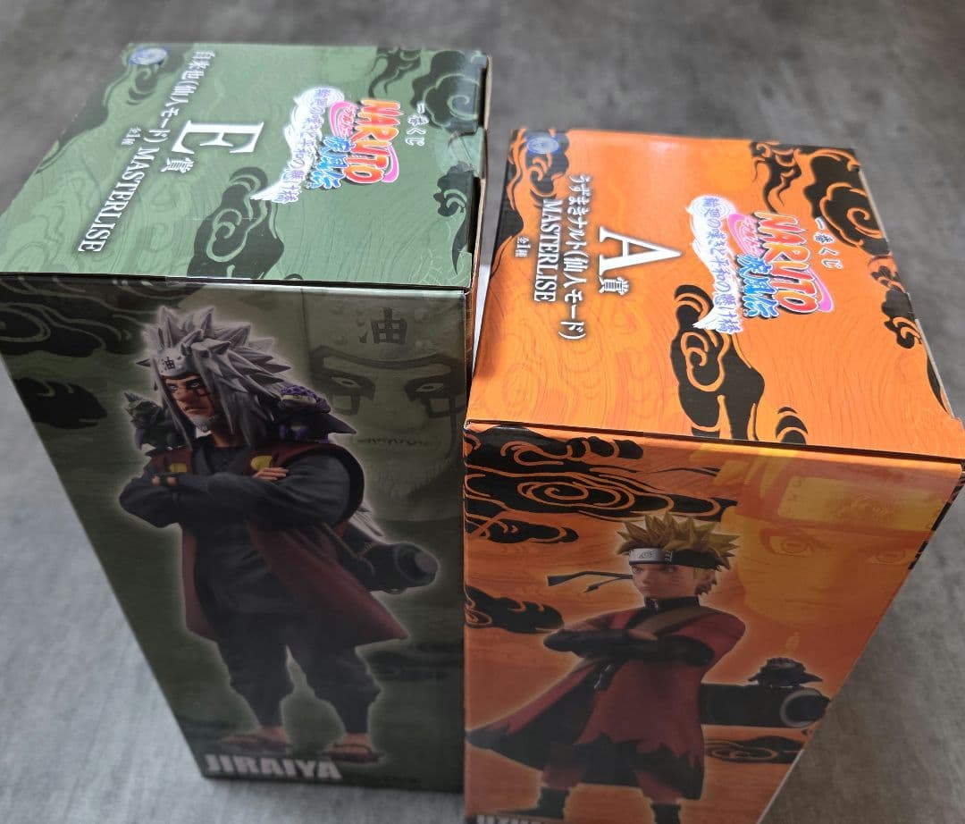 一番くじ NARUTO A賞 うずまきナルト 仙人モード 　　E賞自来也