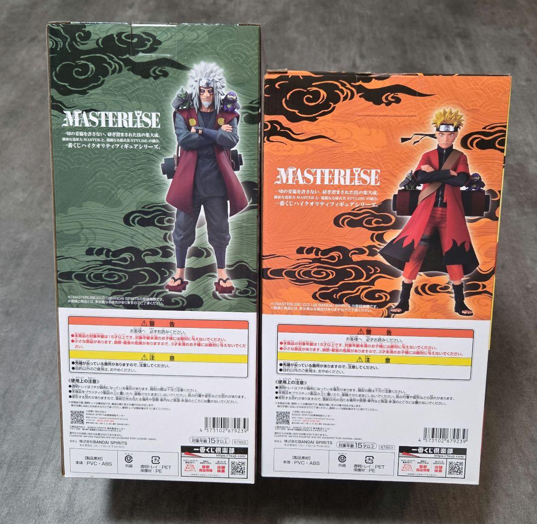 一番くじ NARUTO A賞 うずまきナルト 仙人モード 　　E賞自来也