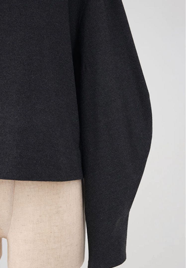 FORME WOOL-LIKE PULLOVER ブラック