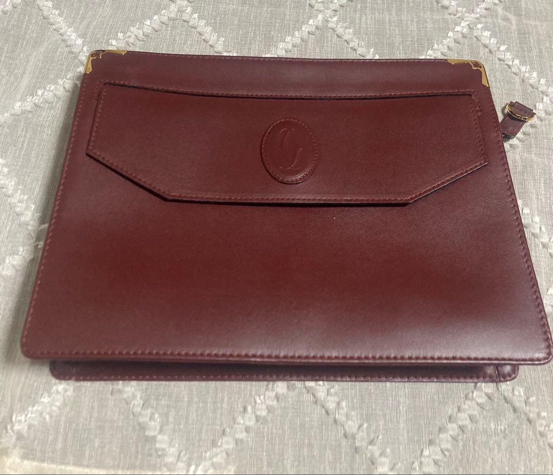 ビンテージ品　カルティエ　マストライン　セカンドバッグ