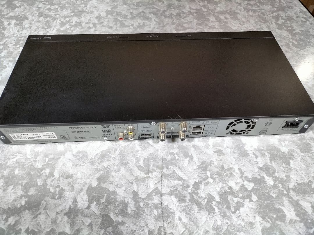 SHARP AQUOS ブルーレイレコーダー BD-NW510　新品リモコン付