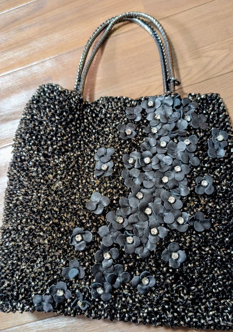 【極美品】アンテプリマ フィオリトゥーラ ワイヤーバッグ ブラック ベタつきなし