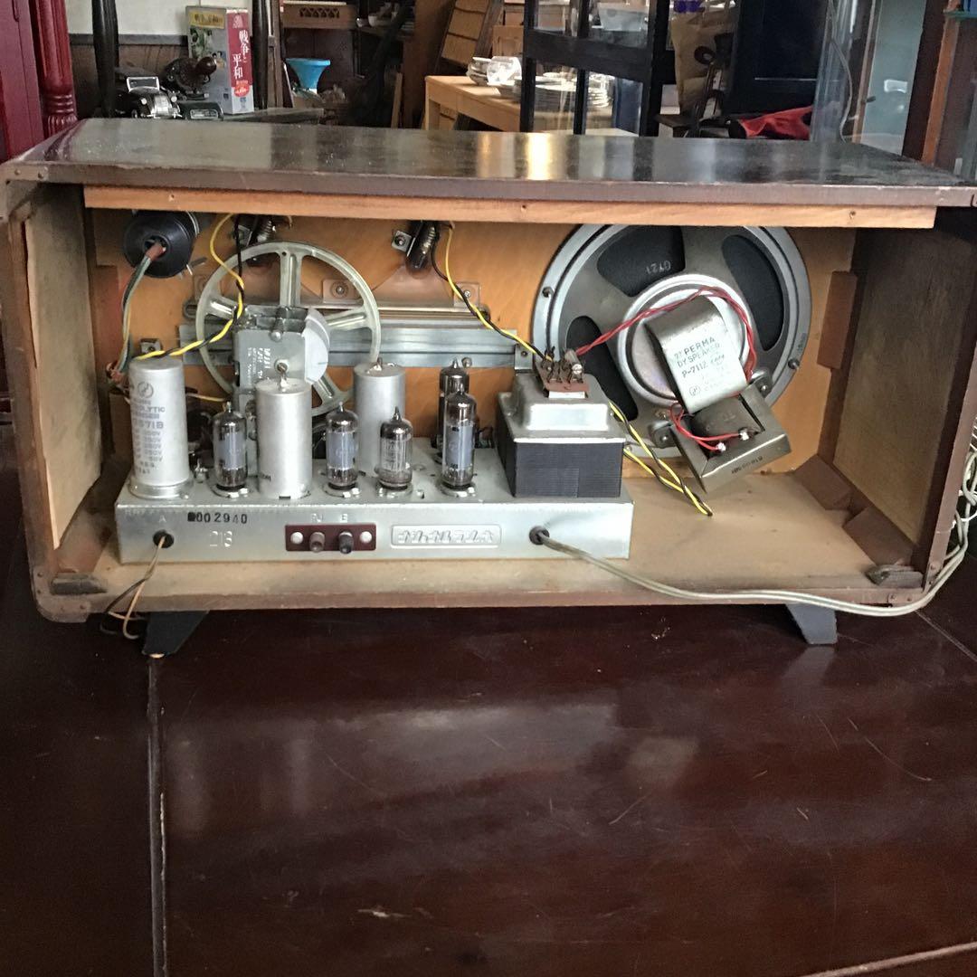 昭和レトロ　真空管ラジオ　完全オーバーホール済み　ナショナル　マジックアイ