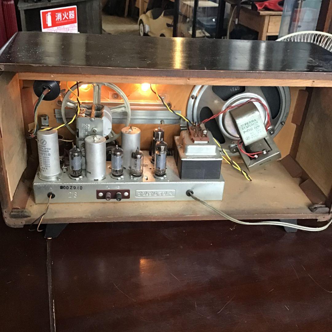 昭和レトロ　真空管ラジオ　完全オーバーホール済み　ナショナル　マジックアイ