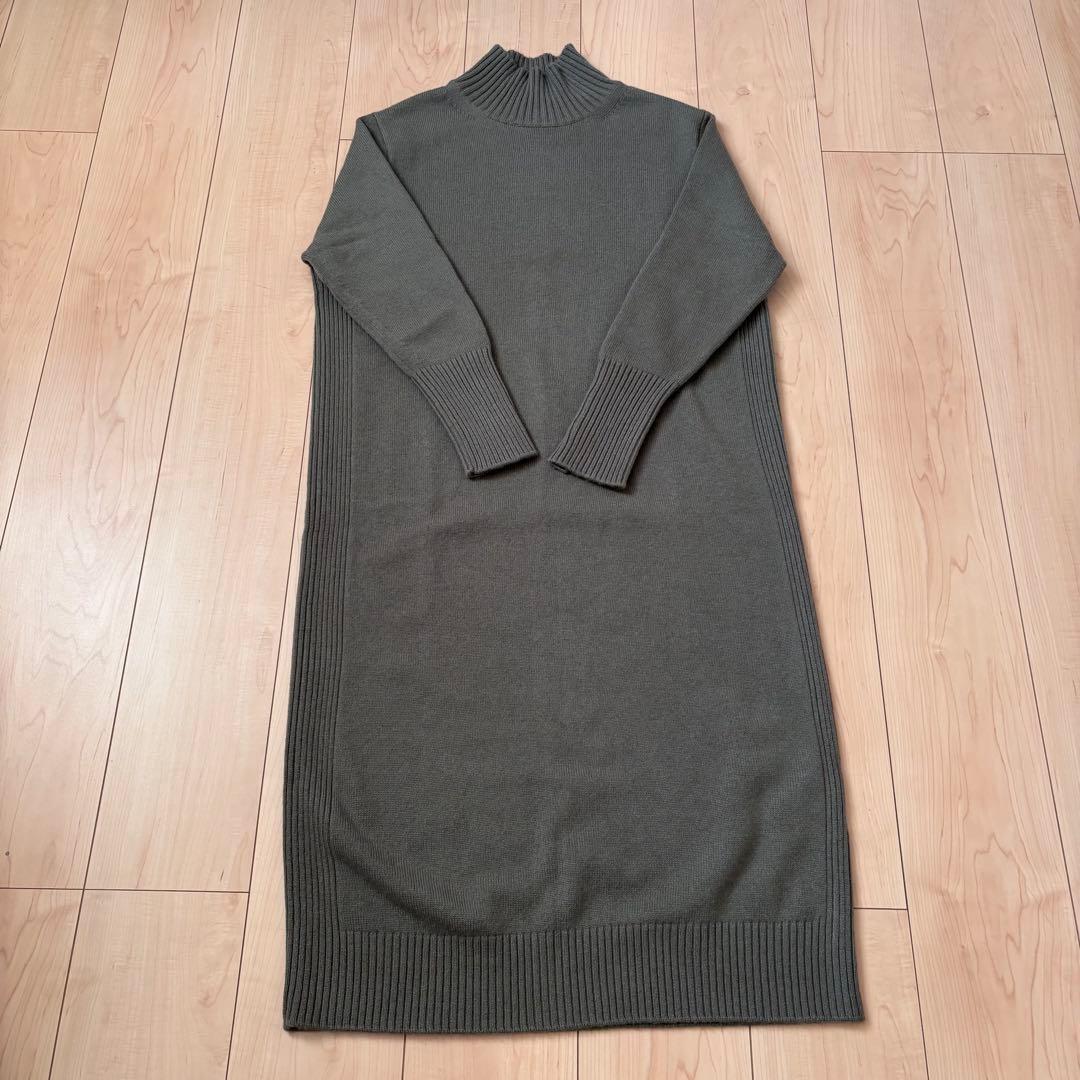 完売　ICB S ソフトカシミヤミックス ハイネックワンピース　¥30,910