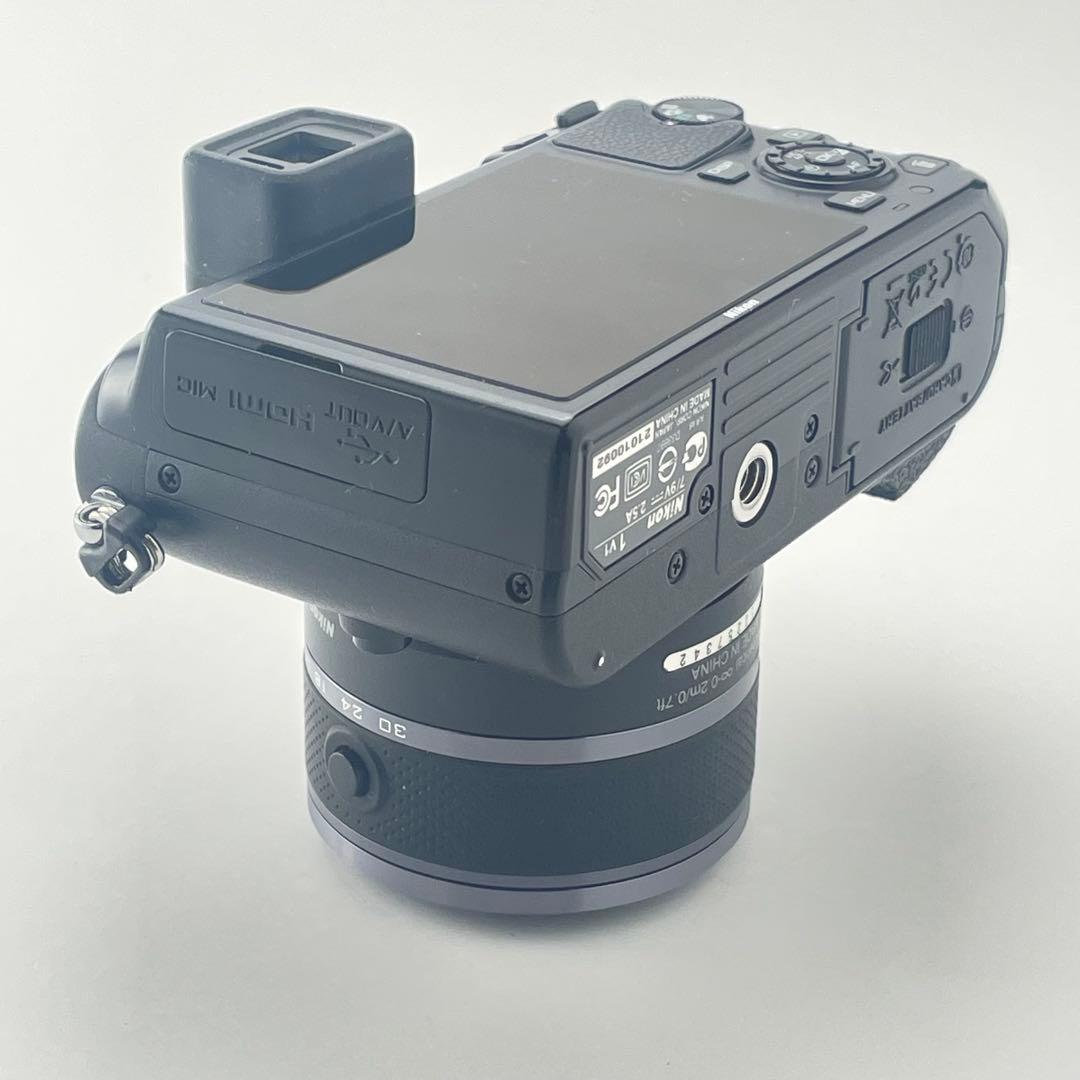 【ファインダー極上・返品保証】Nikon1 V1 ブラック 標準レンズキット