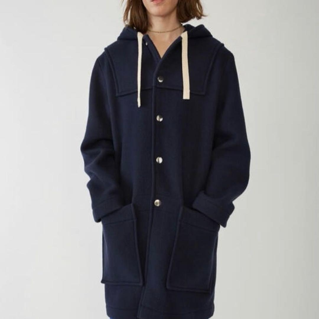 Acne Studios ダッフルコート ネイビー