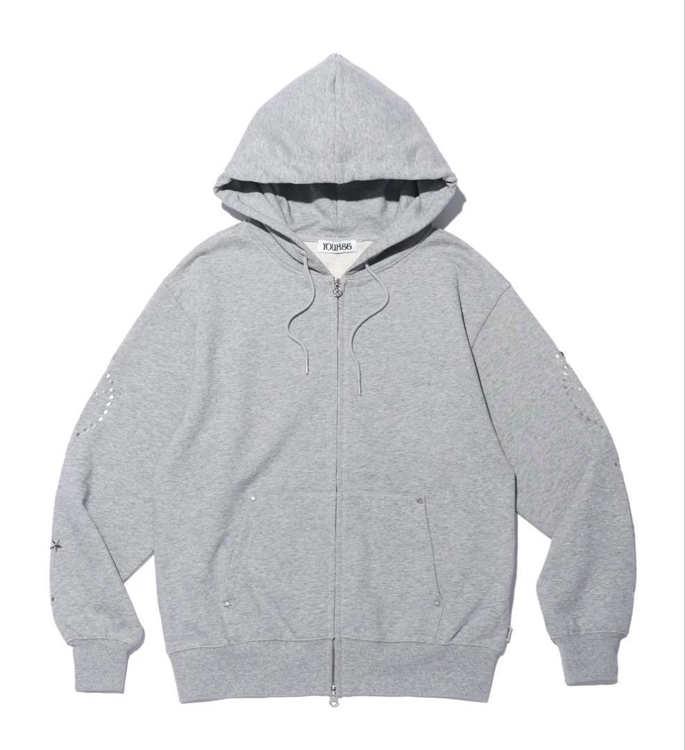 ウォンビン 着用　YOUHEE STAR HOTFIX HOOD ZIP-UP