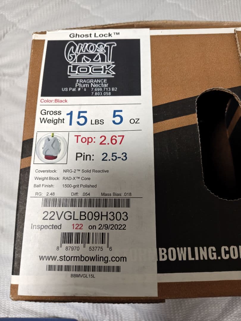 Storm Ghost Lock ボウリングボール 15ポンド