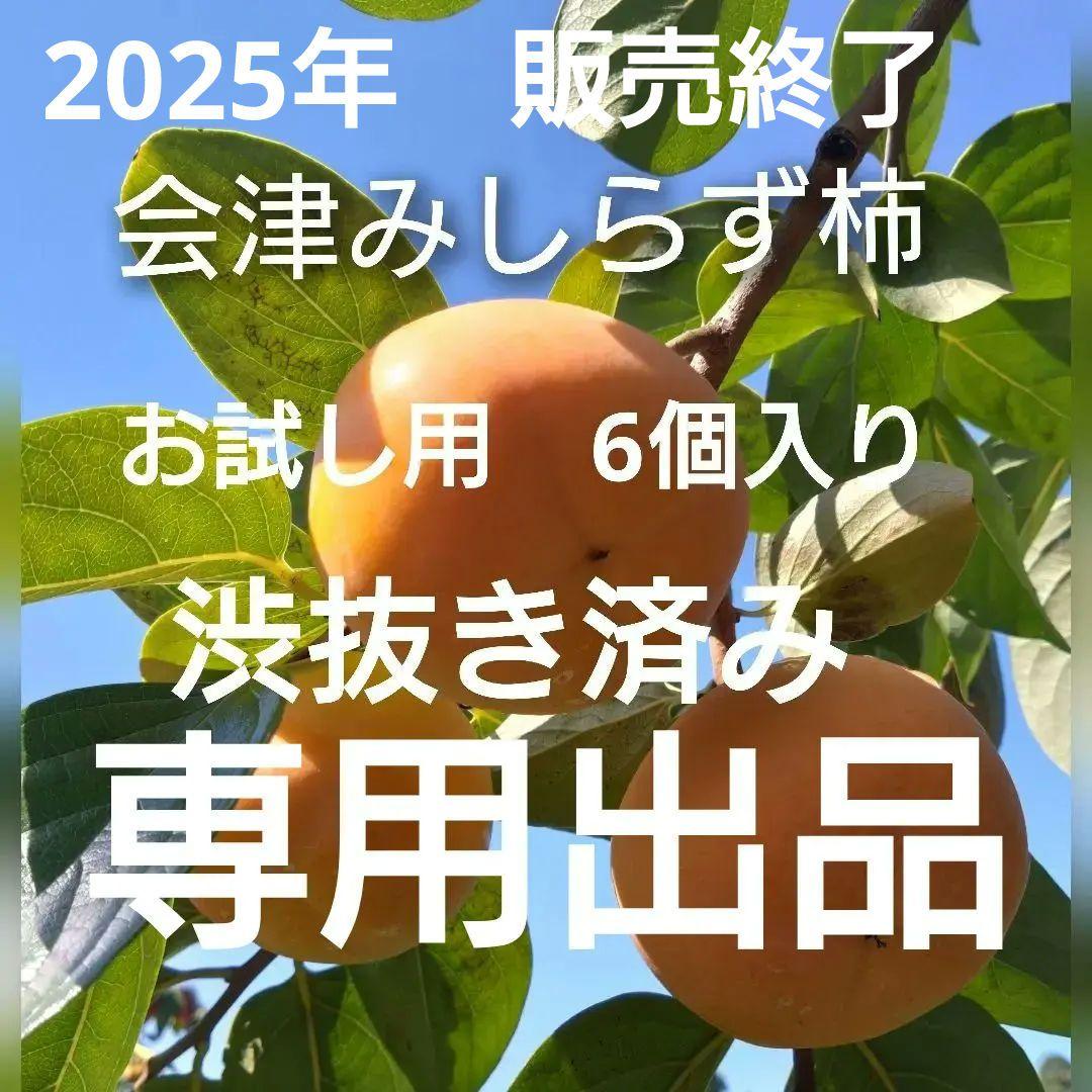 会津みしらず柿　会津身知らず柿　お試し用　6個入り　限定品　S0