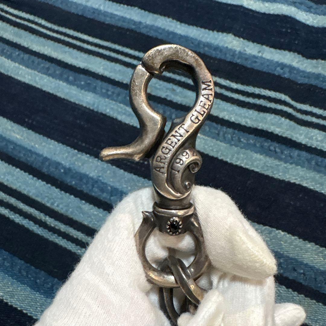 アージェントグリーム　ウォレットチェーン 約65cm収納袋付き