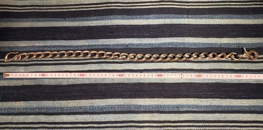 アージェントグリーム　ウォレットチェーン 約65cm収納袋付き