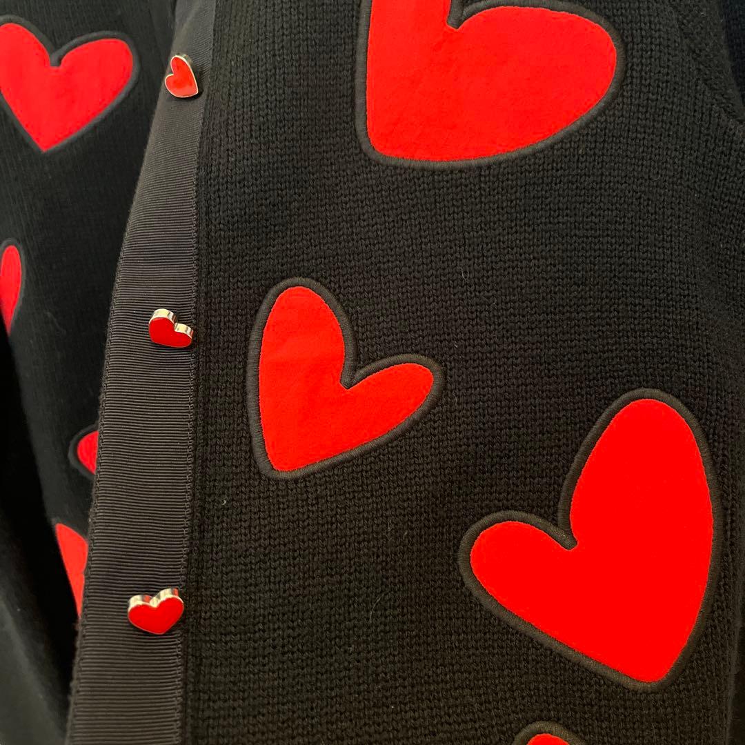 a I ice O I i v i a ブラックハートカーディガン　高級　美品